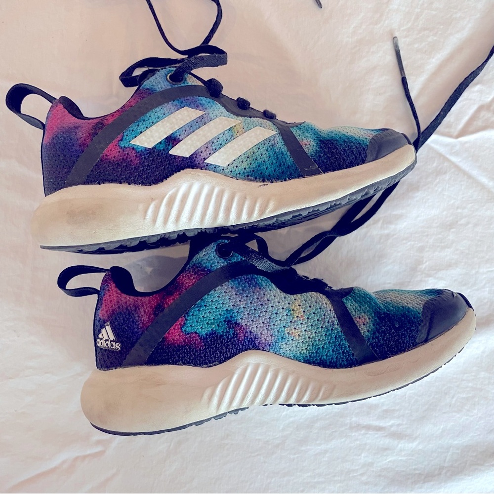 Adidas Rainbow Tie Dye girls sneakers